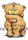 A hug to a friend