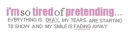 pretending