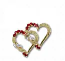 DOUBLE GLITTER HEARTS