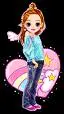 Candybar heart doll