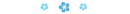 Blue flower divider