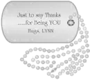 Just to say thanks for being YOU