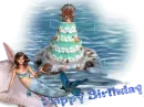 Mermaid happy birthday