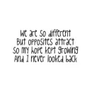 opposites attract