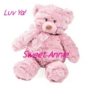 Sweet Annie Pink Bear - Luv Ya!