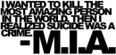 M.I.A. Suicide