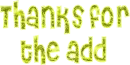 Thanks for the Add!