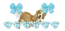puppy in hammock