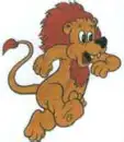 lion running
