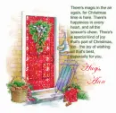 ann christmas door