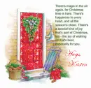 kristen christmas door