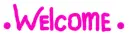 welcome in different colors