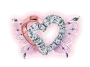 Pink diamond heart