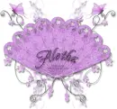 Purple Fan-Aletha