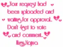 Request had been uploaded