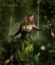 Girl in green