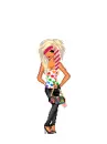 Star Print Tee Doll.