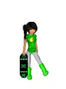 Ducky Skater Doll.