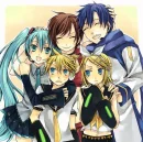 Rin Kagamine,Len,Kagamine,Miku Hatsune,Kaito