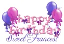 Happy Birthday Frances