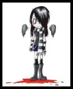 Emo girl with blood