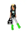 Butterfly Tomboy Girl