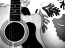 white guitar