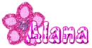 Alana flower glitter