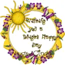 Wishing you a bright happy day...Cindy