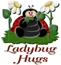 Ladybug by sunflowers