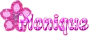 Monique flower glitter