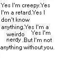 Yes I'm---- But I'm--