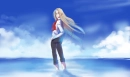 In the sea