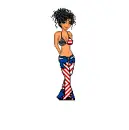 4th of july doll