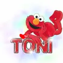 elmo name tag