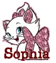 Sophia with Marie cat