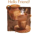 Brown Cup - Hello, Friend