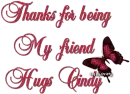 Thanks for being my friend