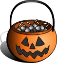 PUMPKIN WITH CANDY KISSES