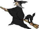 WITCH ON A BROOM