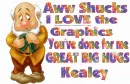 Kealey's bashful thanks