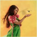 The girl and dragonfly.