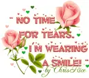 No time for tears!