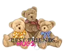 three bears with best friends