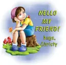 Hello my Friend-hugs, Christy