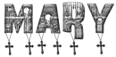Mary Gothic Crosses