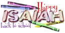 Isaiah ... back to school