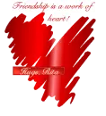 Red Heart with Friendship Quotation - Rita