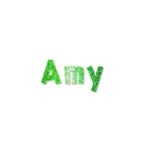 Glittery Green Amy