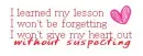 Won't give out my heart...